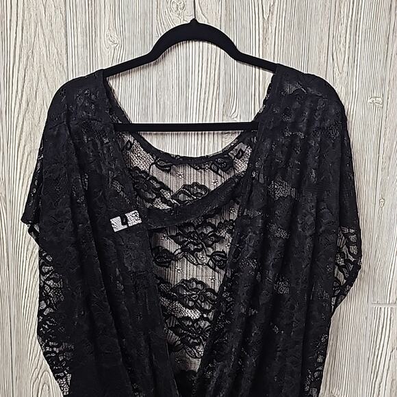 Torrid Black See Through Lace Dolman Top Womens Plus Size 4X - Picture 5 of 10